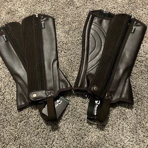 New with tags equestrian half chaps
